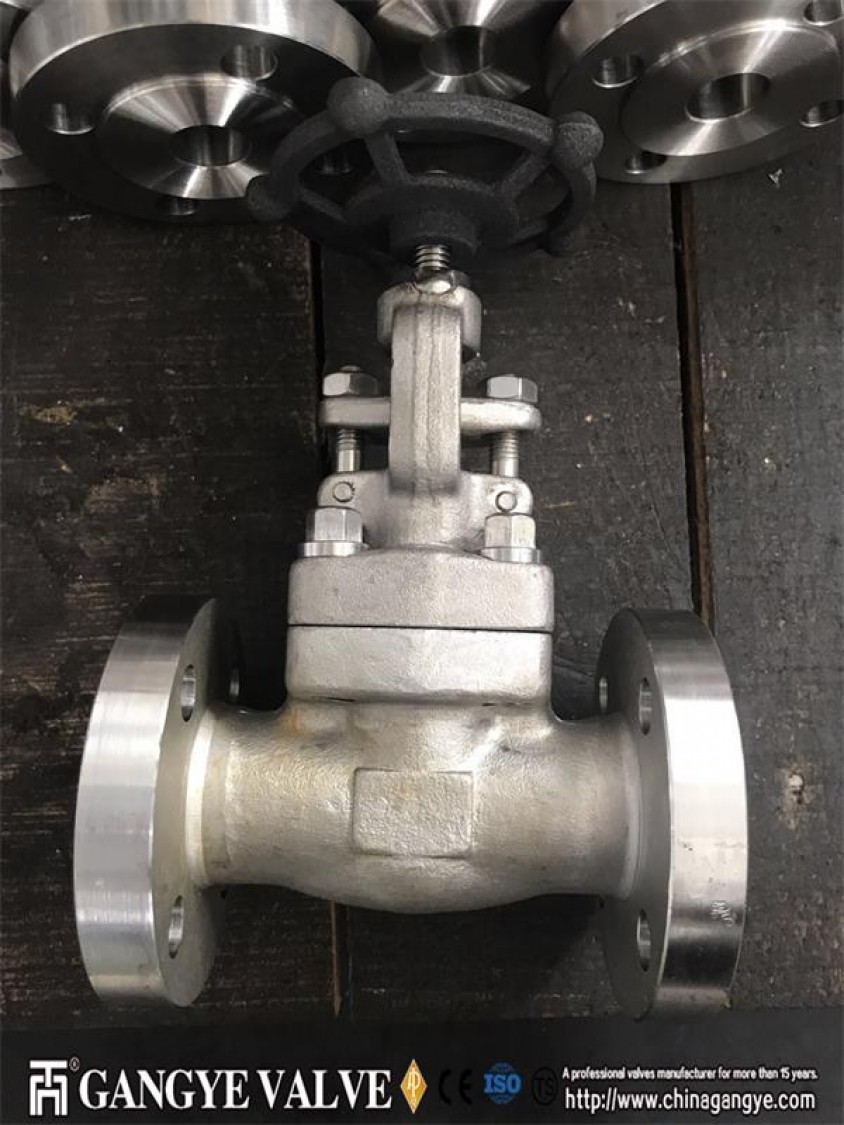 Integral flange globe valve Gangye valve