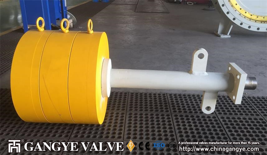 DN1500 WCB Counter-weight Hydraulic Control Check Butterfly Valve