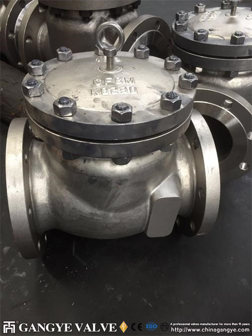 Stainless steel API Swing check valve, CF8M/316SS， RF, ANSI 150 6" 