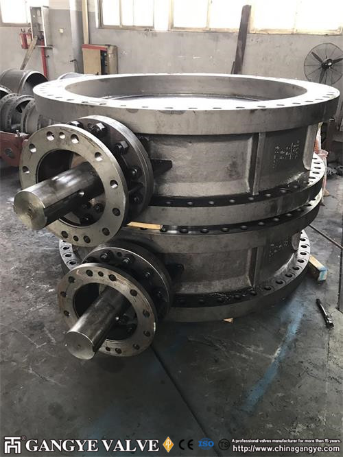 DOUBLE FLANGED FF, BODY:WCB, DISC: WCB, SHAFT:F6A, SEALING RING316SS+GRAPHITE, 150LB 72" 