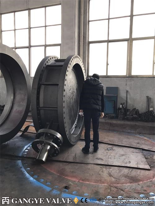 DOUBLE FLANGED FF, BODY:WCB, DISC: WCB, SHAFT:F6A, SEALING RING316SS+GRAPHITE, 150LB 72" 