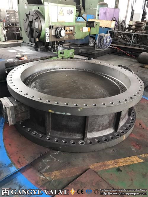 DOUBLE FLANGED FF, BODY:WCB, DISC: WCB, SHAFT:F6A, SEALING RING316SS+GRAPHITE, 150LB 72" 